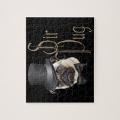 Puzzle Funny Top Hat Monocle Sir Carlin Chien (Vertical)