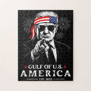 Puzzle Funny Trump Golfe Des USA Amérique 2025 4 juillet