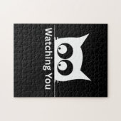 Puzzle Funny Watching You Cat Cute Minimal (Horizontal)