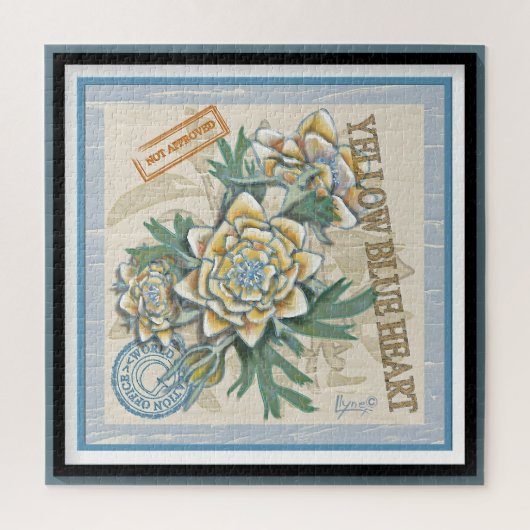 Puzzle G Bureau de la création Fleur jaune (Vertical)