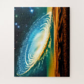Puzzle Galaxie Abstraite sur la planète désertique à Cosm (Vertical)