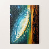 Puzzle Galaxie Abstraite sur la planète désertique dans l (Vertical)