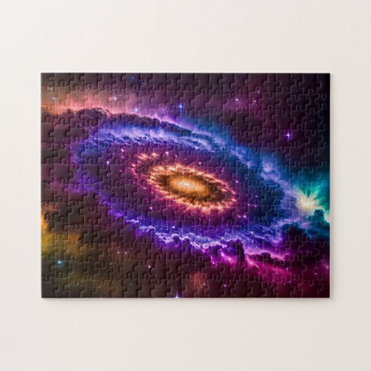 Puzzle Galaxie amusante rose et violette cosmique à l'int (Horizontal)