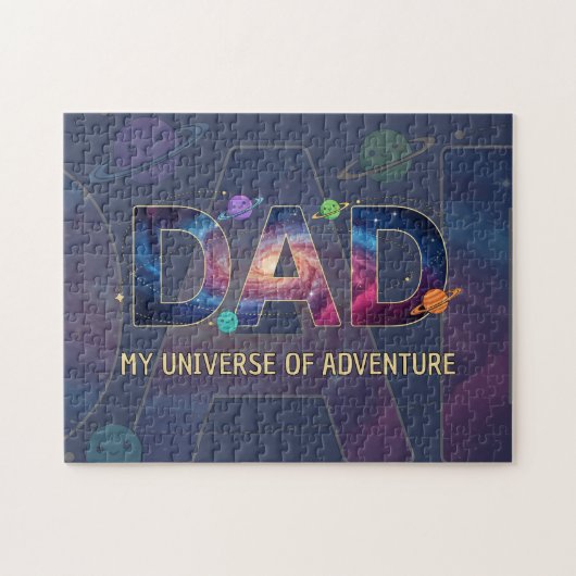 Puzzle Galaxy Dad Universe Adventure (Horizontal)