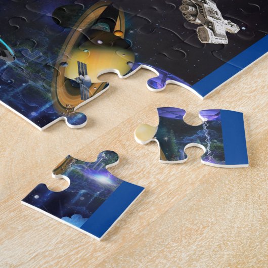 Puzzle Galaxy Visiteurs dans l'espace (Côté)