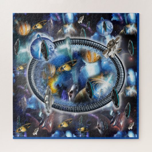 Puzzle Galaxy Visiteurs dans l'espace (Horizontal)