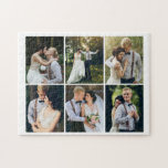 Puzzle Galerie 6 photo personnalisée<br><div class="desc">Galerie de 6 photos personnalisées design. Utilisez vos photos préférées pour faire un beau souvenir pour vous-même ou un cadeau spécial pour un ami ou un membre de la famille.</div>