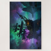 Puzzle Galleon fantôme sous les étoiles hantées (Vertical)