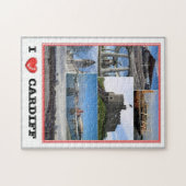 Puzzle Galles - Cardiff - I Love - (Horizontal)