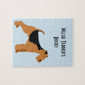 Puzzle Gallois Terrier - conception bleue de diamant de (Horizontal)