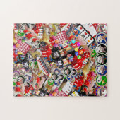 Puzzle Gamblers Delight - Las Vegas Icons Collage (Horizontal)