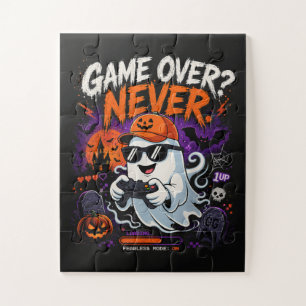 Puzzle Game Over Jamais Drôle Gamer Fantôme Halloween
