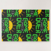 Puzzle Game Over, Level Up: Retro Pixel Block Adventure (Horizontal)