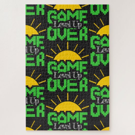 Puzzle Game Over, Level Up: Retro Pixel Block Adventure (Vertical)