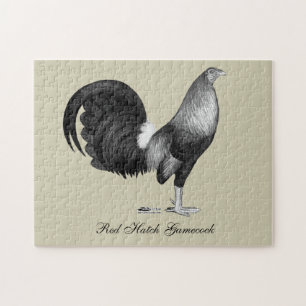 Puzzle Gamecock Red Hatch