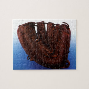Puzzle Gant de baseball en cuir antique de sport vintage