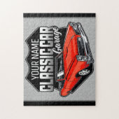 Puzzle Garage de voiture classique convertible personnali (Vertical)