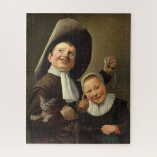 Puzzle Garçon, anguille, fille et chat par Judith Jans Le