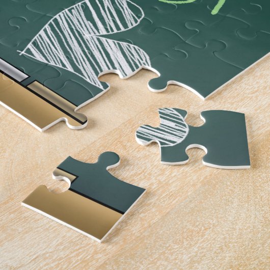 Puzzle Garçon Brown et mots positifs (Côté)