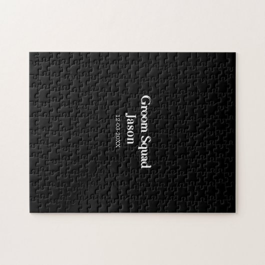 Puzzle garçon d'honneur enterrement de vie de jeune fille (Horizontal)