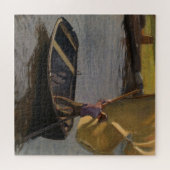 Puzzle Garçon en voilier sur la rivière (par Magnus Encke (Horizontal)