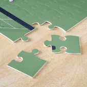 Puzzle Garçon Jouer Tennis Green Illustration & Texte (Côté)