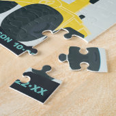 Puzzle Garçons Anniversaire Construction Camion Bleu Jaun (Côté)