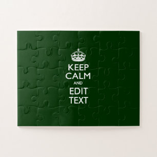 Puzzle Garde calme personnalisé et modifier le texte pour