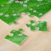 Puzzle Garden Leaf Spider Web avec Dew Drop Photo Design (Côté)