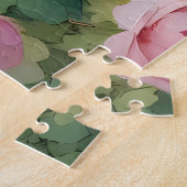 Puzzle Garden Rose Bird Watercolor Scene (Côté)