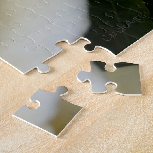 Puzzle Gardénia 2 blanc pur (Côté)