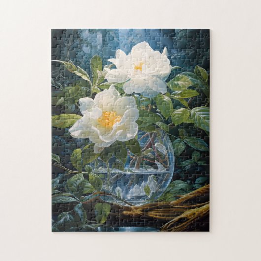 Puzzle Gardenias dans un casse-tête vase (Vertical)