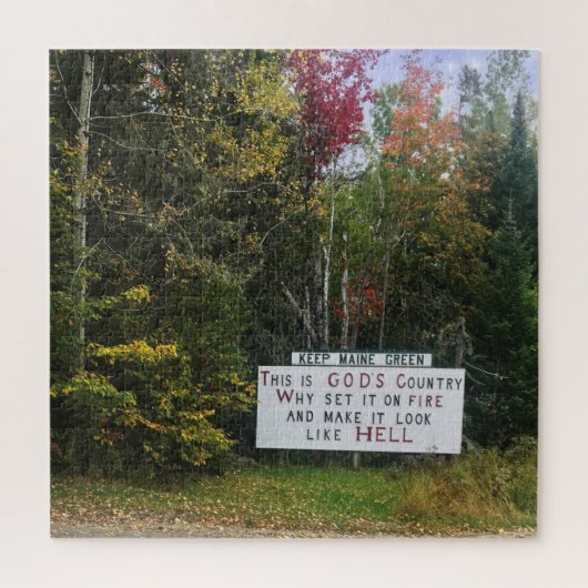 Puzzle garder vert maine (Vertical)