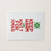 Puzzle Gardez chaud et tricot pour Noël (Horizontal)