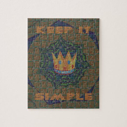 Puzzle Gardez la simplicité : le design Motif de la Clart (Vertical)