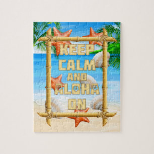 Puzzle Gardez le calme et Aloha dessus