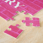 Puzzle Gardez le calme et continuez le rose (Côté)