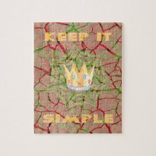 Puzzle Gardez-le simple : Cracked Earth Royal Clarity Art
