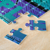 Puzzle Gardez-le simple : Cyan Heart & Clarity Art Motif (Côté)