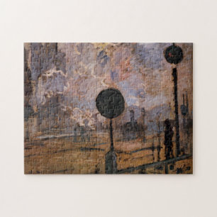 Puzzle Gare de Saint-Lazare Arrivée Train Monet Beaux-Art