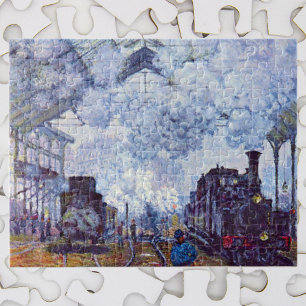 Puzzle Gare Saint-Lazare Train Station par Claude Monet