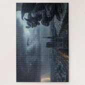 Puzzle Gargoyle dans une nuit orageuse (Vertical)