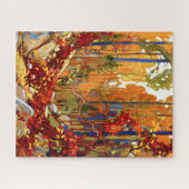 Puzzle Garland d'automne, peinture colorée, (Horizontal)