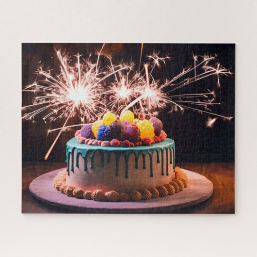 Puzzle Gâteau d'anniversaire (Horizontal)
