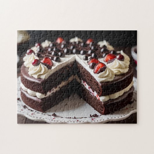 Puzzle Gâteau de la Forêt-Noire (Horizontal)