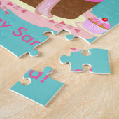 Puzzle Gâteau de sucrerie et de chocolat pour la fête (Côté)