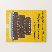 Puzzle Gâteau II de l'Anniversaire du chocolat Fudge (Horizontal)