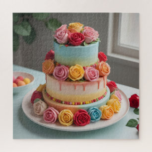 Puzzle Gâteau Mariage Fondant