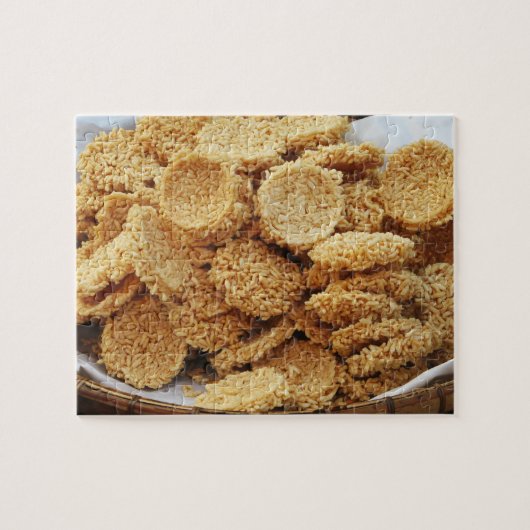 Puzzle Gâteaux de riz soufflé ~ Sucres asiatiques Dessert (Horizontal)