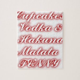 Puzzle Gâteaux secs rouges Vodka Hakuna Matata DRÔLE.